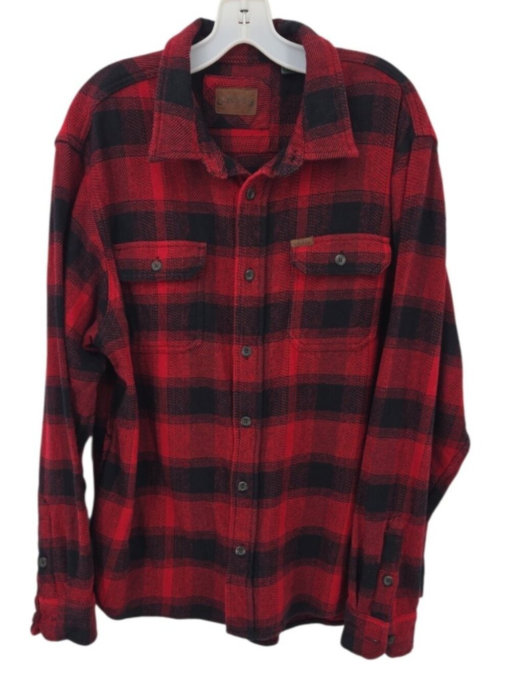 Orvis Buffalo Plaid Button Down Shirt L Long Sleeve Lumberjack Cabincore